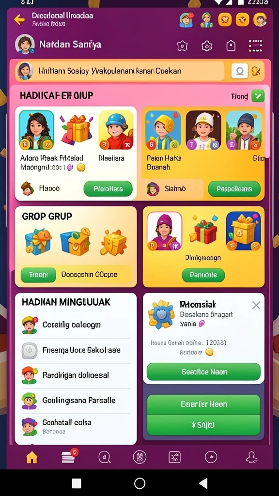 Tampilan antarmuka yang intuitif dan user-friendly.