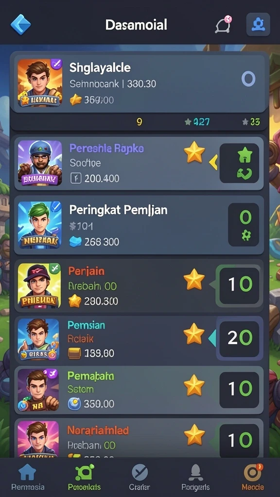 Tampilan antarmuka utama yang menarik dan bersih.