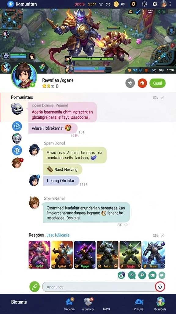 Karakter unik yang siap bergabung dalam petualangan Anda.