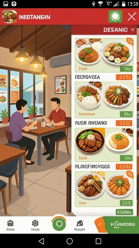 Setiap karakter memiliki desain unik.