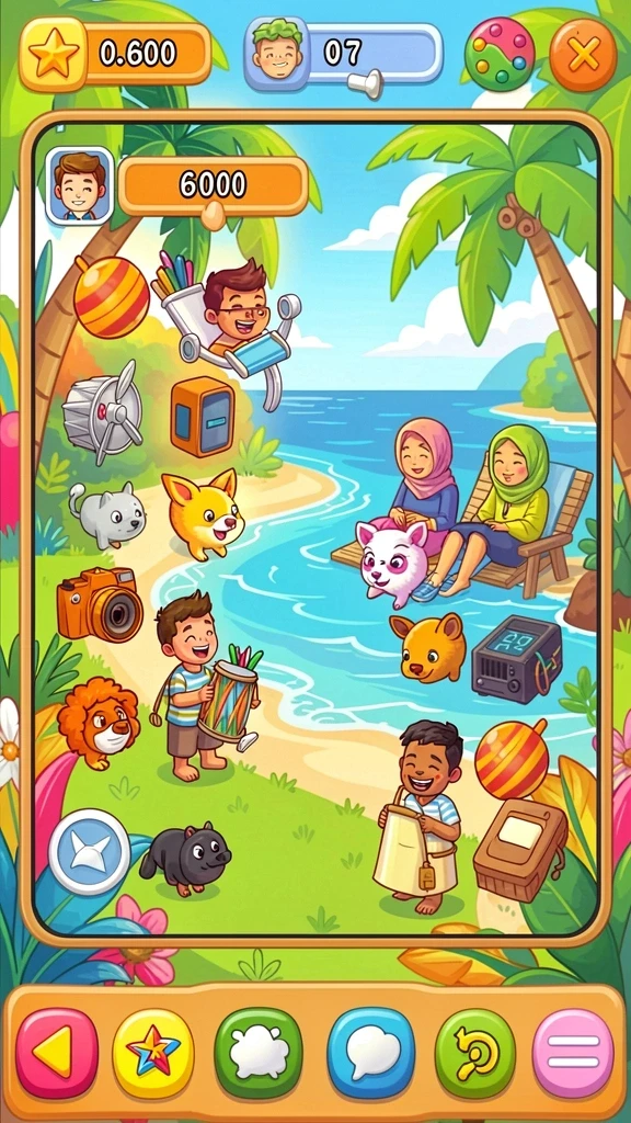 Tangkapan layar menunjukkan karakter utama dalam aksi.