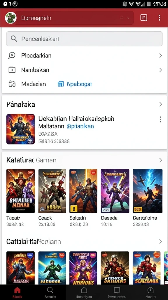 Tampilan antarmuka yang menarik dan user-friendly.