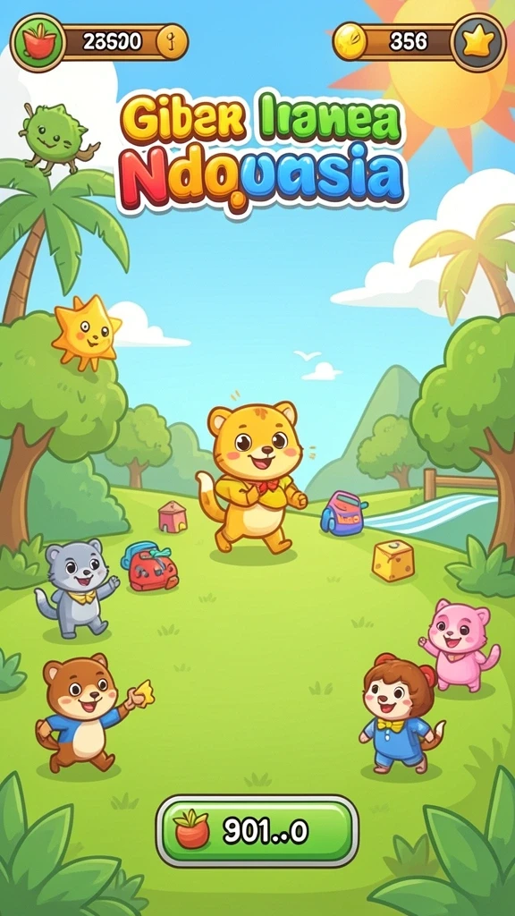 Screenshot menunjukkan karakter utama dalam aksi pertempuran.