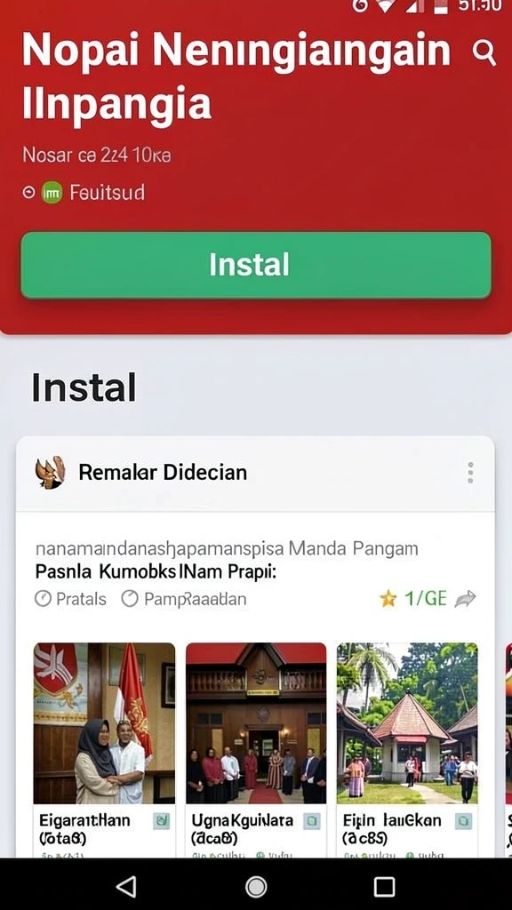 Tampilan awal yang menarik dan mudah dinavigasi.