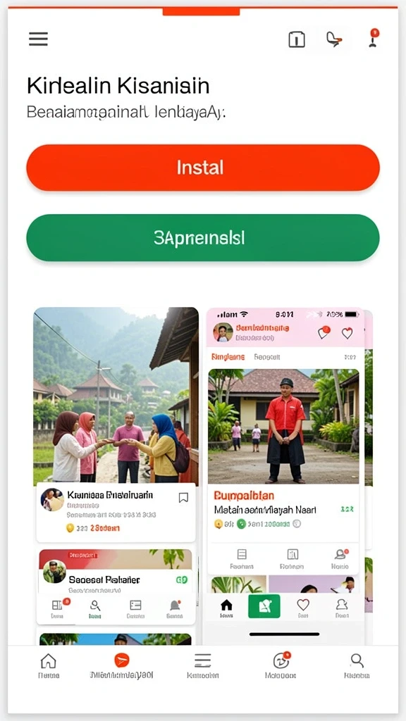 Tampilan antarmuka yang cerah dan menarik.