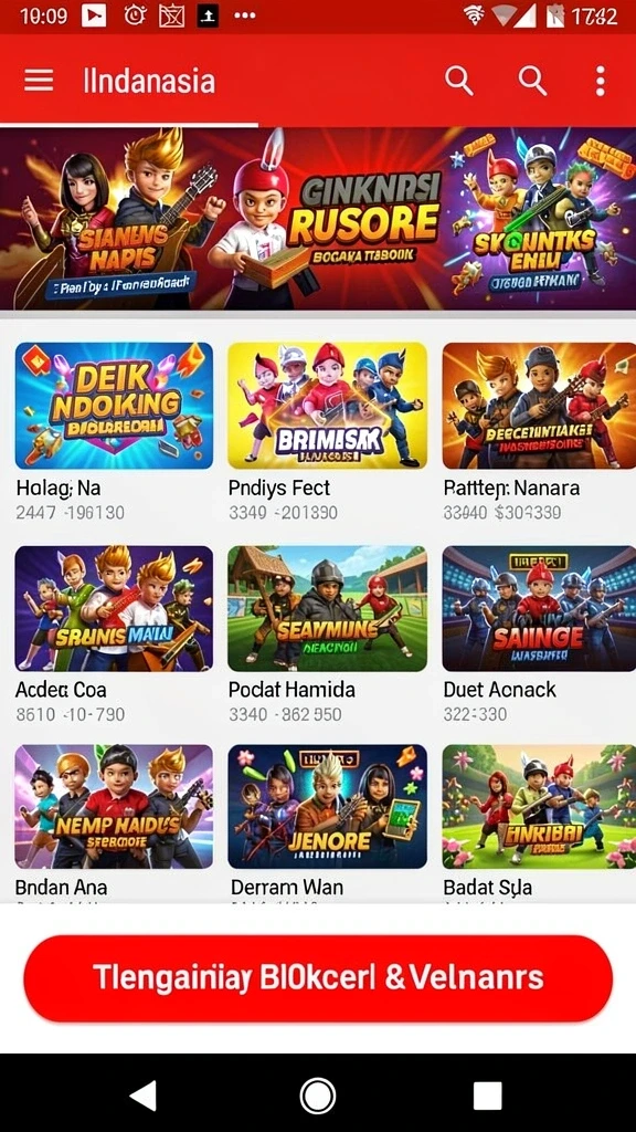 Beragam permainan yang dapat dipilih sesuai selera.