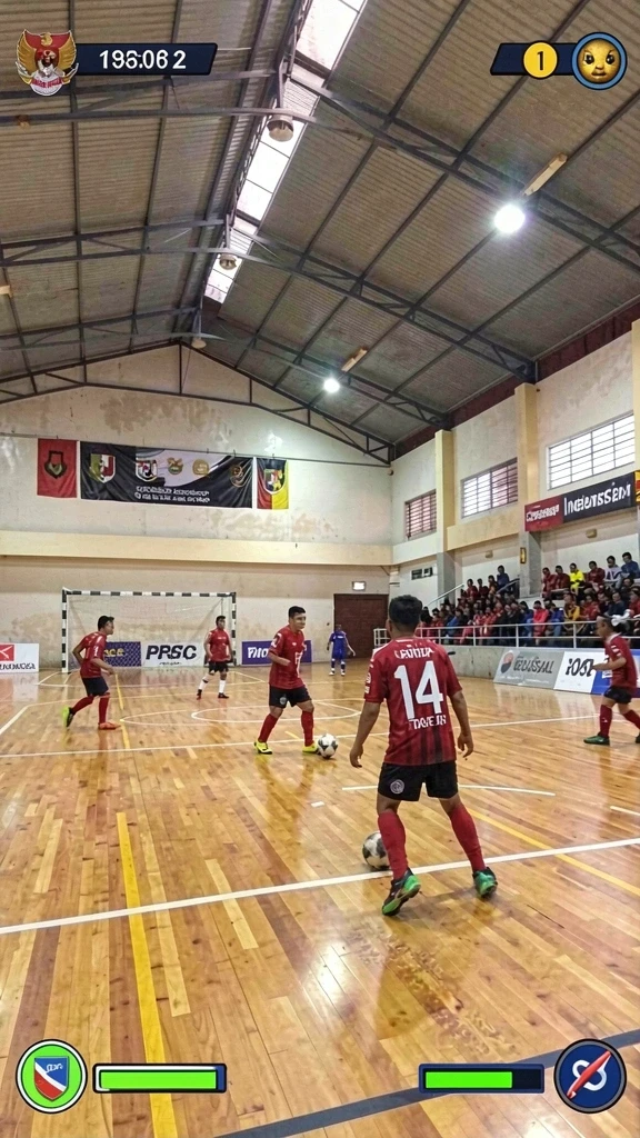 Pemandangan dunia fantasi yang indah dan mendetail.