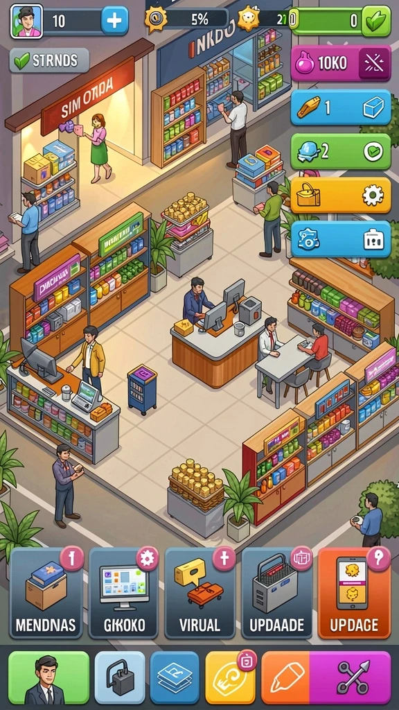 Karakter dengan desain menarik dan unik.