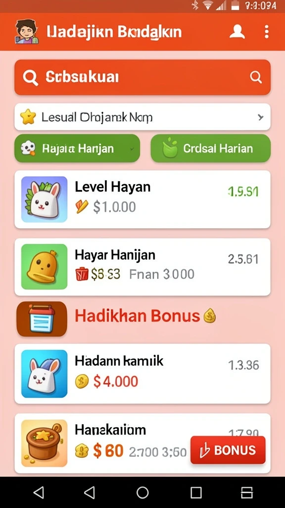 Tampilan antarmuka yang modern dan menarik.