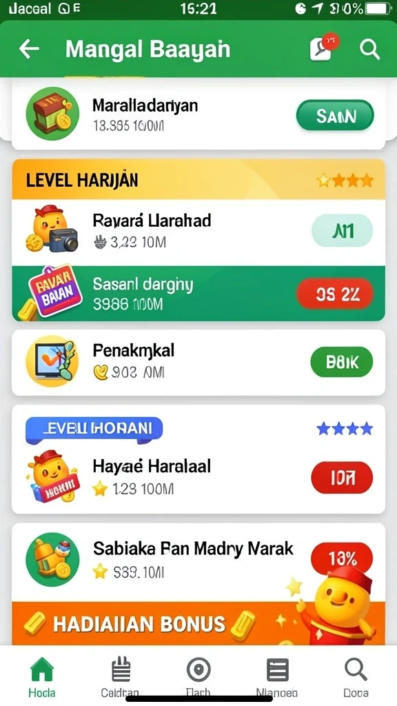 Pengalaman bermain yang seru dan mendebarkan.