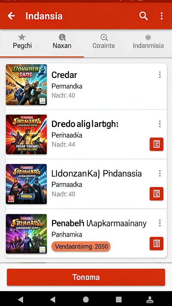 Tampilan awal game yang menarik.